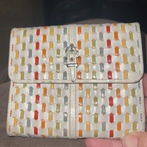 RARE!! Salvatore Ferragamo Gancini Multicolored Wallet